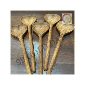 Cuillère en bois faite à la main pour servir et cuisiner ajoute un charme naturel à votre collection d'ustensiles de cuisine - Product Image 2