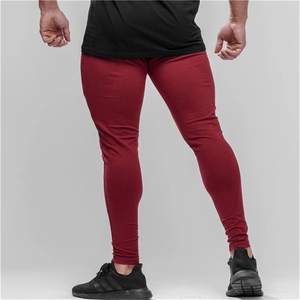 กางเกงจ็อกเกอร์ผ้าฝ้ายมีซิปพิมพ์โลโก้ล่าสุด ทรงสลิมฟิต สีเทา สำหรับออกกำลังกาย ขายส่งสำหรับผู้ชายและผู้หญิง - Product Image 5