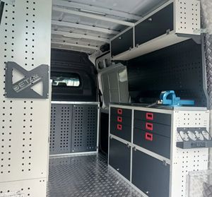 High Quality Customizable Modular Metal <b>Van</b> Shelving OEM Supported Vehicle Storage <b>Shelves</b> Tool Cabinets Electrostatic Powder - Product Image 3