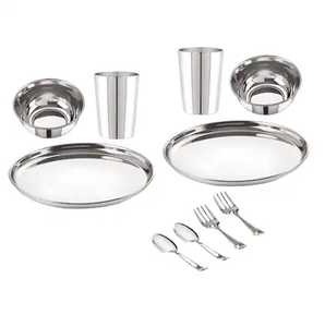 Ensemble de dîner en acier inoxydable de qualité supérieure pour les fêtes de mariage ensemble de dîner artisanat ensemble de vaisselle prix incroyable - Product Image 4