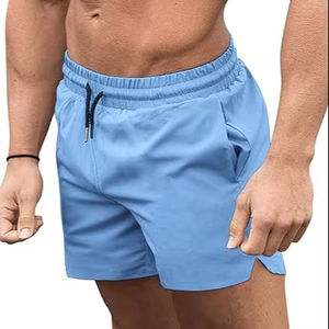 Vente en gros de maillots de bain pour hommes imprimés avec doublure de compression 2-en-1 Maillot de bain antibactérien léger et respirant à séchage rapide OEM - Product Image 1