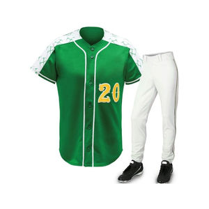 Ensemble d'uniformes de baseball/softball pour hommes personnalisés de haute qualité Design élégant et ajusté Respirant Nouvel uniforme de baseball à la mode - Product Image 2