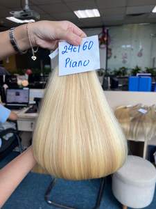 Extension de cheveux-cheveux humains vierges-Super Double dessin-cheveux de couleur Piano - Product Image 3