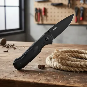 Coltello con serratura Wallis K900486 con manico in legno d'ulivo e lama in acciaio - Product Image 5