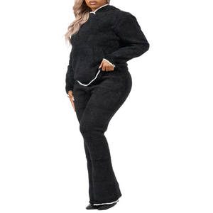 <b>Women</b> Extra High Waist Slim Fit Tracksuit Zipper <b>Jacket</b> and Pants Set for Fitness Workout and Casual Wear - Product Image 2