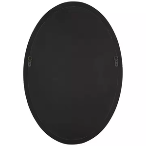 Espejo de pared de madera de diseño de lujo, espejo de pared elegante de forma ovalada para sala de estar, espejo de maquillaje para interiores de Azora Industries - Product Image 4