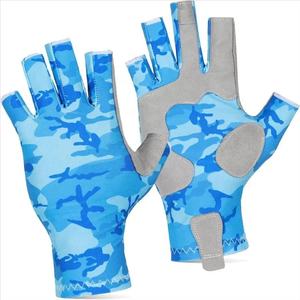 Gants d'alpinisme d'extérieur personnalisés Gants de pêche antidérapants pour demi-doigts personnalisables - Product Image 1