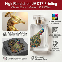 Nouvelle imprimante UV DTF industrielle rouleau à rouleau avec 4 têtes d'impression I3200, machine d'impression UV 600 mm pour étiquettes en verre, métal et plastique