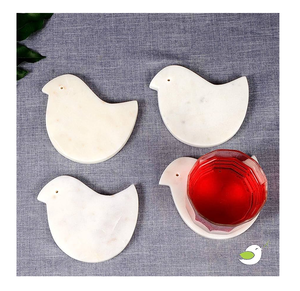 Noir et marbre blanc sous-verres en gros thé café tasse ronde sous-verre de haute qualité produit de qualité supérieure - Product Image 2