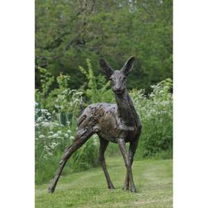 Tendance chaude solide tête de renne grand objet de jardin Antique ferme extérieur maison décorative tête de cerf Sculpture modèle Vintage - Product Image 5