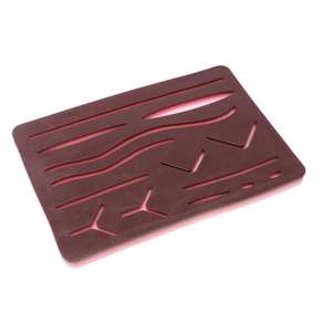 Medical skin suture <b>practice</b> silicone brown <b>pad</b> wound simulated training kit surgical skills - Product Image 1