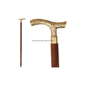 Bastones de inspiración antigua con tallas decorativas de mango, perfectos para añadir un toque clásico a los accesorios de movilidad - Product Image 6