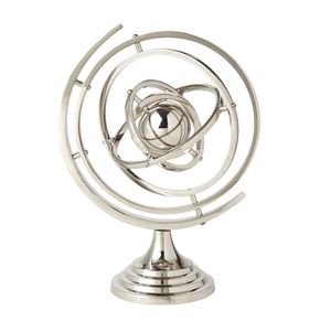 ลูกโลกชนบทที่ทำจากลวดเหล็กและทวีปที่เชื่อมกันเหมาะสำหรับนักเดินทางทั่วโลกและนักสะสมบ้านโบราณ - Product Image 1