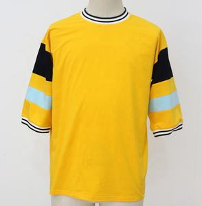 Custom Logo Men's Oversized Ringer T-Shirt Distressed Heavyweight 100% Cotton 220 Grams ringer <b>tshirt</b> - Product Image 1