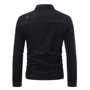 Tendance vestimentaire : Nouvelles vestes en jean à manches longues de couleur unie pour hommes 2026 - Product Image 5