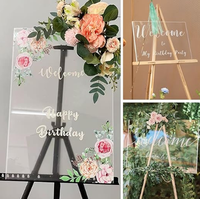 Feuille de plastique transparente, remplacement pour les cadres photo en verre