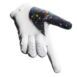 Guantes de Golf para Mano Izquierda con Logotipo Personalizado de Nuevo Diseño, Cuero Cabretta de Alta Calidad, Ajuste Universal, Impresión Digital - Product Image 1