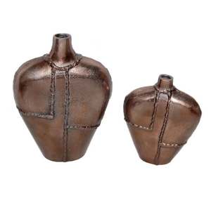 Vases à fleurs en aluminium cuivre antique personnalisé maison jardin décoratif sol Vase jardinières pour cadeaux - Product Image 5