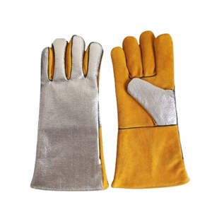 ถุงมือเชื่อมหนังสำหรับผู้ชายถุงมือทำงานกลางแจ้งระบายอากาศได้ดีสำหรับฤดูร้อน - Product Image 1