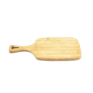 Venta directa de fábrica, precio al por mayor, tabla de cortar de bambú de madera Natural a granel con asa - Product Image 5