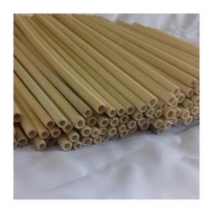 Pailles en bambou écologique avec sac portable-Idéal pour les smoothies, le thé au lait, le café et les boissons de voyage/Pailles en bambou de vente chaude - Product Image 6