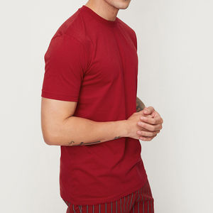 Camisetas GSM 220 de calidad premium para hombre de fabricante profesional nueva ropa de calle de algodón liso en blanco camiseta de tamaño personalizado - Product Image 2