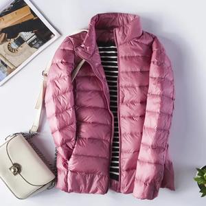 ¡Novedad de 2024! Parkas ultraligeras para mujer Snow Bliss, abrigos de plumas de pato, prendas de vestir cálidas delgadas de lana, además de bombardero Reversible impermeable - Product Image 2