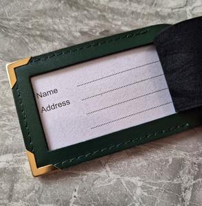 Custom Logo <b>Mr</b>. <b>and</b> <b>Mrs</b>. Leather Luggage Tag <b>and</b> Passport Holder Travel <b>Gift</b> Set LLT-0067 - Product Image 2