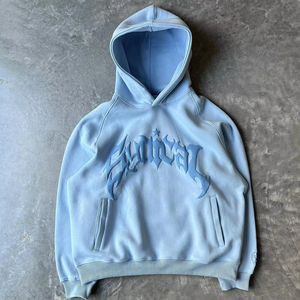 Unisex <b>Men's</b> <b>Hoodie</b> <b>White</b> <b>Zip</b>-<b>Up</b> Pullover Oversized 100% Cotton Fleece Breathable High Quality for Autumn Winter Thermal - Product Image 2