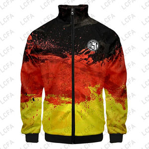 Chaqueta de Futebol Retro de Alemania con estampado 3D para hombre, número de nombre personalizado, uniforme de béisbol del equipo de Fans Unisex, ropa deportiva conmemorativa 4XL - Product Image 4