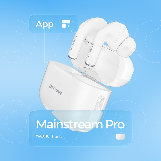Proove Mainstream Pro TWS BT5.3 Earbuds Blue Tooth Earbud Wireless Earphone In-Ear Headphones Earphone Blue Tooth Earphone