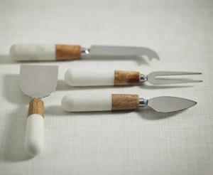 Juego de cuchillos para queso de 4 piezas más vendidos de acero inoxidable para el hogar, restaurante, Hotel, fiesta, PC de Metal de mármol para uso en la cocina, precio superior - Product Image 6