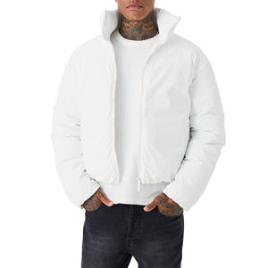 Chaquetas acolchadas de alta calidad de nuevo diseñador pesado para hombre, chaqueta blanca brillante personalizada de talla grande con burbujas de invierno para hombre, chaqueta acolchada para hombre - Product Image 4