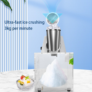 Broyeur de glace commercial, machine à neige électrique avec lames doubles, machine à glace pilée en acier inoxydable pour les restaurants familiaux - Product Image 2