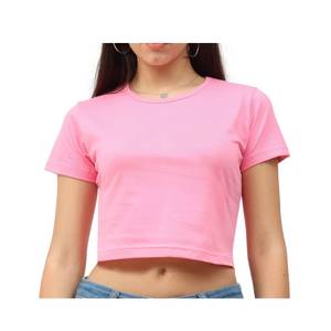 Camiseta Corta Moderna para Mujer, 100% Algodón, Corte Ajustado, Ligera, Transpirable, Informal, de Manga Corta, para Uso Diario al Aire Libre - Product Image 3