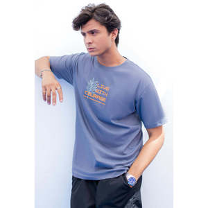 เสื้อยืดพรีเมียมผู้ชาย ผ้าฝ้าย 100% ระบายอากาศดี เหมาะสำหรับฤดูร้อน รับผลิตแบบ OEM/ODM รุ่น 0023 สีเทา แขนสั้น พิมพ์ลายละเอียดอ่อน - Product Image 3