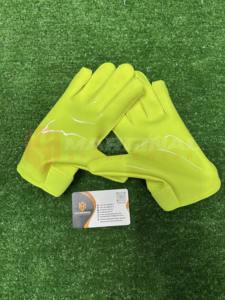 Gants de football américain respirants et légers, à doigts complets, avec sangle de poignet réglable, poignée en silicone super adhérente, performance - Product Image 5