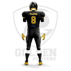 Maillots et uniformes de football américain sur mesure, respirants, grandes tailles, service OEM, 100% polyester - Product Image 6