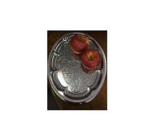 Plateau de service en métal, Table de service alimentaire rond en métal fini affichage rangement taille personnalisée vente chaude - Product Image 3