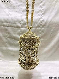 Vente chaude dames soirée pochette fabriqué à la main en métal Design fabriqué en Inde à bas prix - Product Image 4