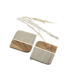 Highest Quality Drinks <b>Black</b> White Square Shape Wedding Favor Natural Stone Marble <b>Coasters</b> For Coffee or Tea Cupmats - Product Image 4