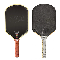 Raquette de pickleball hybride durable MST Best Sale Bread Butter Loco Enhanced Control T700 en fibre de carbone 16 mm pour Boomcore, couleur jaune