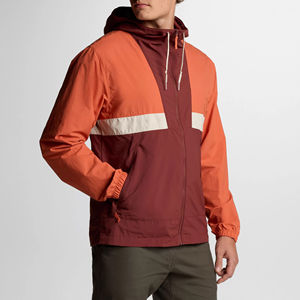 Chaqueta Cortavientos de Nailon Personalizada para Correr, Estilo Anorak, con Parches, Impermeable, para Baloncesto, para Hombre - Product Image 4