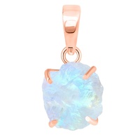 Pendentif en pierre de lune arc-en-ciel brut naturel en ensemble de broches collier en argent Sterling boucles d'oreilles en pierres précieuses faites à la main juin bijoux de pierre de naissance
