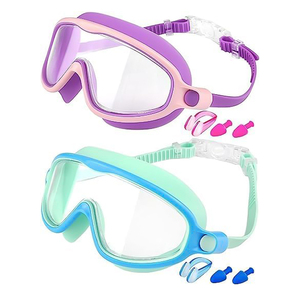 Large Frame Waterproof Anti-Fog Racing <strong>Goggles</strong> High-Definition Boys and Girls Swimming Glasses <strong>New</strong> Children's Swim Gear - Product Image 1