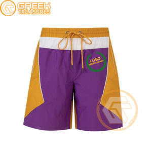 Customized Omega Cotton <b>Fleece</b> Embroidered High Street Solid Breathable <b>Shorts</b> for <b>Men</b> Fraternity & Sorority Greek Psi - Product Image 5