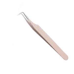 แหนบปลายแหลมแบบมีด้ามจับเหล็กไฟเบอร์สีตามสั่ง ขายส่ง คุณภาพดี ทนทาน รับทำโลโก้ สำหรับต่อขนตาแบบเส้นต่อเส้น - Product Image 4