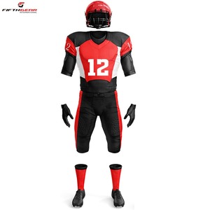 Uniformes de fútbol americano personalizados de alta calidad de secado rápido transpirable con mangas cortas para diseño sublimado de verano - Product Image 2
