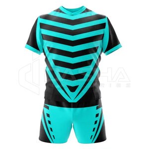 2024 personnalisé unisexe Rugby uniformes respirant Stretch Football personnalisé Sublimation maillot Kit nouveau OEM dernière manches courtes - Product Image 6