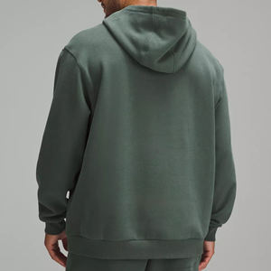 เสื้อฮู้ดดี้ผู้ชายแฟชั่นฤดูหนาว ผ้าฝ้าย 100% ซับในเรียบ สีพื้น พิมพ์ลายตามสั่ง เป็นมิตรกับสิ่งแวดล้อม แขนยาว คอกลม ทรงโอเวอร์ไซส์ - Product Image 2